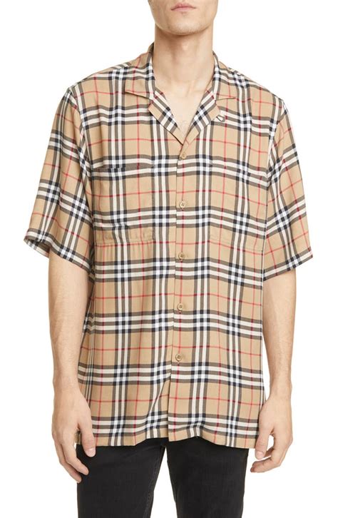 burberry button up shirt short sleeve|burberry button up shirt women's.